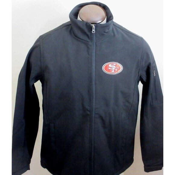NFL G III Sports San Francisco 49ers Men's Soft Shell Full Zipper Jacket Black - Picture 2 of 6